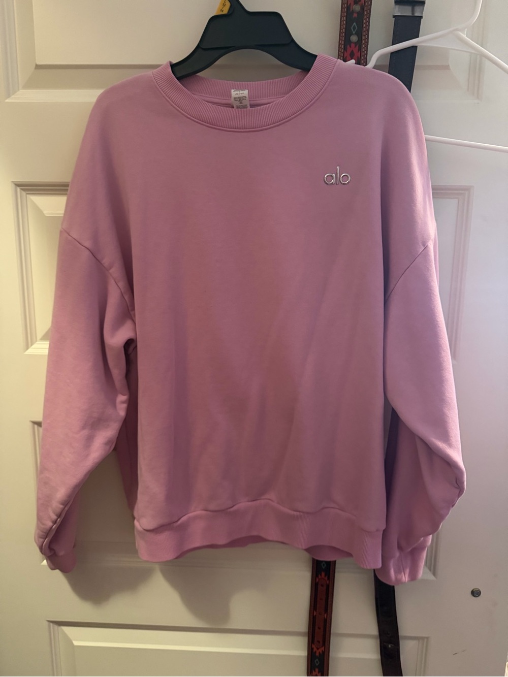 ALO Yoga Pink Crewneck Sweatshirt